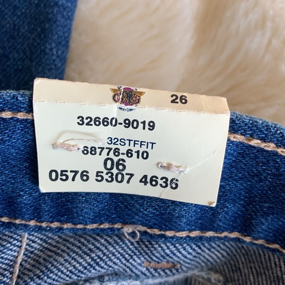 Vintage 80s high rise no pockets GWG femme fit deadstock new 26 - Picture 3 of 9